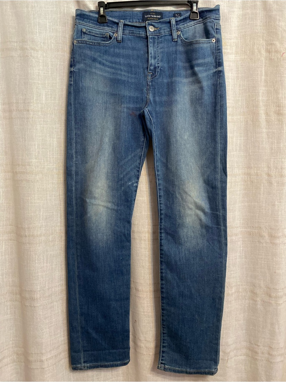 Lucky Brand Straight Leg Jeans Medium Wash Blue Womens Size 12/31